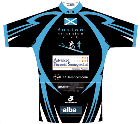Back design for the Fusion Triathlong Club Kit